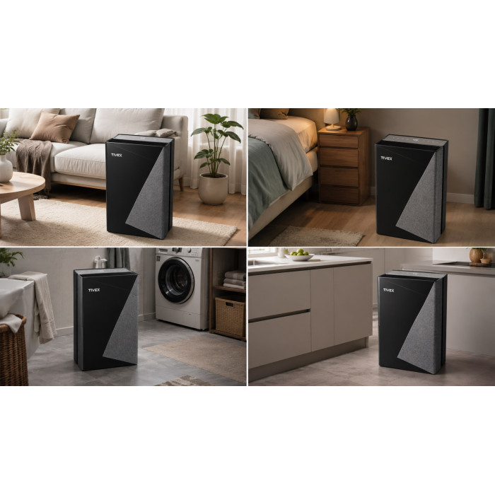 Tivex Vortex 24 – осушитель воздуха с HEPA-фильтром, ионизацией и Wi-Fi, фото 7